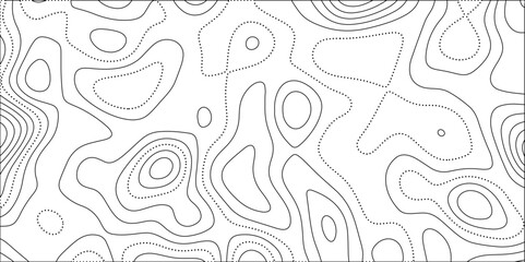 Abstract lines background. Contour maps. Vector illustration. The stylized height of the topographic map contour in lines and contours isolated on transparent. technology topo landscape grid map text