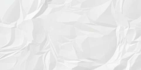 White wrinkly backdrop paper background. panorama grunge wrinkly paper texture background, crumpled pattern texture. White paper crumpled texture. white fabric crushed textured crumpled. 