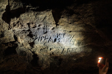 Caves of Hella in Iceland