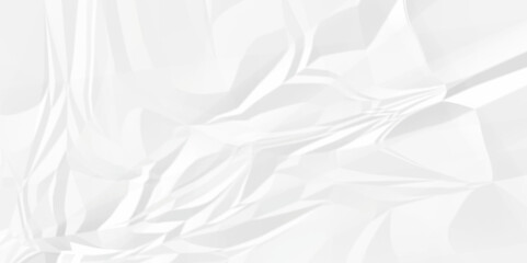 White wrinkly backdrop paper background. panorama grunge wrinkly paper texture background, crumpled pattern texture. White paper crumpled texture. white fabric crushed textured crumpled. 