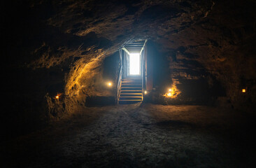 Caves of Hella in Iceland