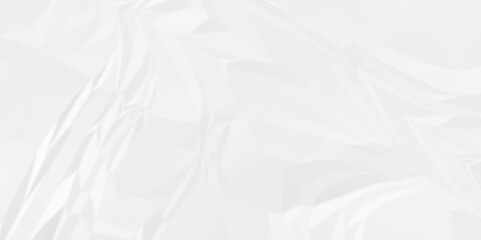 Empty White wrinkly backdrop paper background. panorama grunge wrinkly paper texture background, crumpled pattern texture. paper crumpled texture. white fabric crushed textured crumpled.