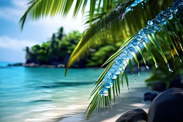 palm tree on the beach