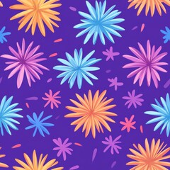 Vibrant Diwali Fireworks in Pastel Colors