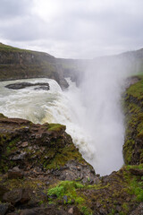 Gullfoss Falls Waterfall in Iceland