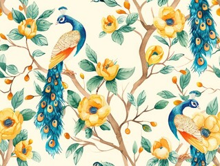 Vibrant Elegant Dream Art Pattern: High-Resolution Seamless Pattern for Premium Designs-Perfect for Print and Web