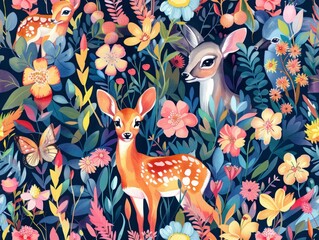 Vibrant Elegant Dream Art Pattern: High-Resolution Seamless Pattern for Premium Designs-Perfect for Print and Web