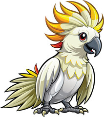 Fototapeta premium Cockatoo mascot sticker vector design