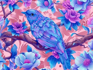 Vibrant Elegant Dream Art Pattern: High-Resolution Seamless Pattern for Premium Designs-Perfect for Print and Web