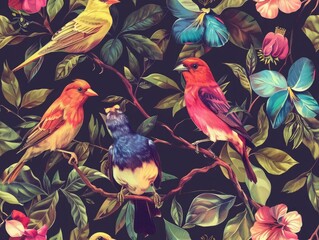 Vibrant Elegant Dream Art Pattern: High-Resolution Seamless Pattern for Premium Designs-Perfect for Print and Web