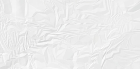 Empty White wrinkly backdrop paper background. panorama grunge wrinkly paper texture background