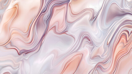 Fototapeta premium Painting of a marble wall with a pink and white swirl pattern