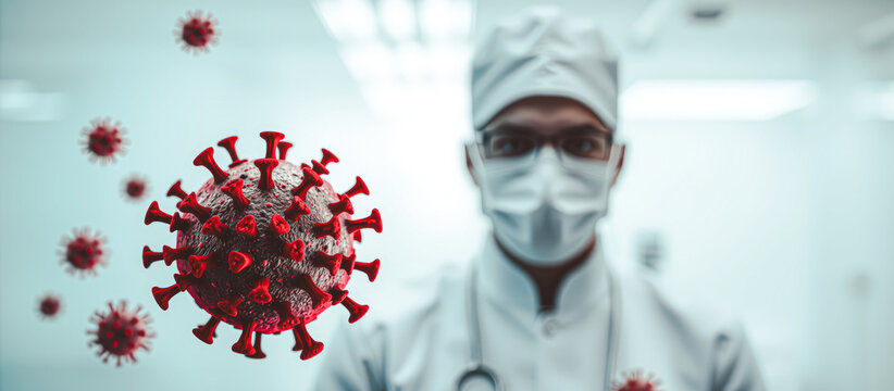 Doctor Researching Virus - Powered by Adobe