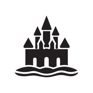 recommend clip art: Beach Sandcastle Silhouette Vector Illustration - Beach Clipart Design
                    