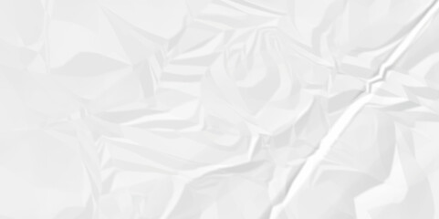 Empty White wrinkly backdrop paper background. panorama grunge wrinkly paper texture background, crumpled pattern texture. paper crumpled texture. white fabric crushed textured crumpled.