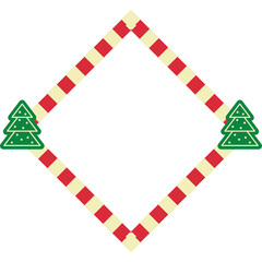 Obraz premium Christmas Frame With Tree