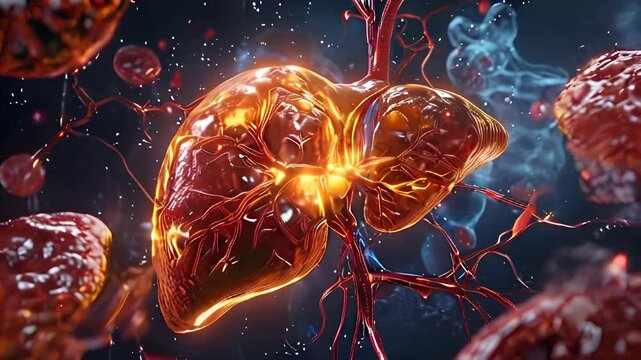 3D Visualization of Human Liver and Blood Vessels