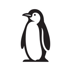 Obraz premium penguin silhouette vector art illustration
