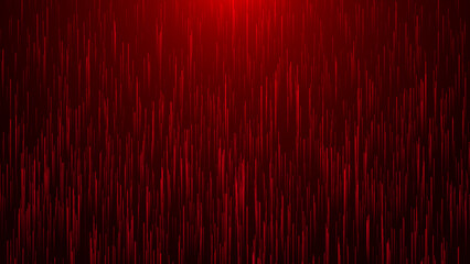 Abstract red line pattern on dark red background features vertical red lines from bottom to top, with gradient lighting creating depth and intensity. 3D Rendering