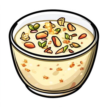 recommend clip art: A clipart sticker of Kheer Generative AI