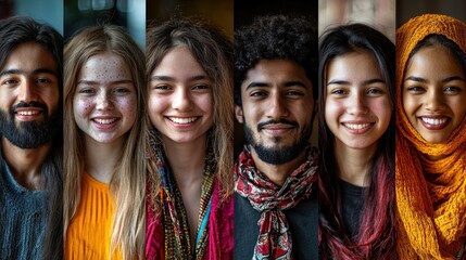 A collage of portraits of people from different ethnic backgrounds, representing the diversity of people worldwide.