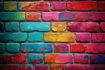 Fototapeta premium graffiti brick wall. ai generative