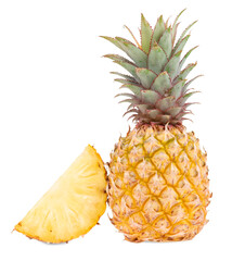pineapple fruit on white background