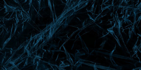 Wide panoramic surface of blue marble abstract stone texture with neon veins dark tone. For banner, background design. high resolution in seamless pattern for design art work and interior or exterior.