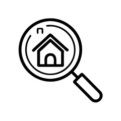 Zoom into Home Buying with a Magnifying Glass Over House Visual





