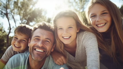 Portrait of a happy family.