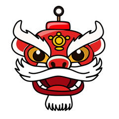 head of a dragon vector illustration