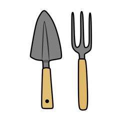 farm tools vector illustration