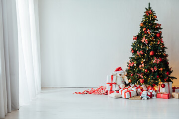 Decor Christmas Tree with Gifts and Toys Decorated for New Year