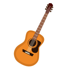 acoustic guitar or music instrument vector illustration