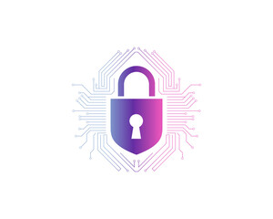 Cybersecurity lock icon representing digital data protection, network security, encryption technology, safeguarding sensitive information, preventing cyber threats, ensuring privacy, secure online