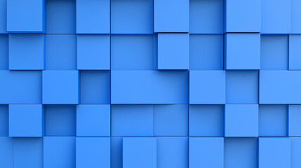 A modern and minimalist background featuring a pattern of blue cubes arranged in a grid. 