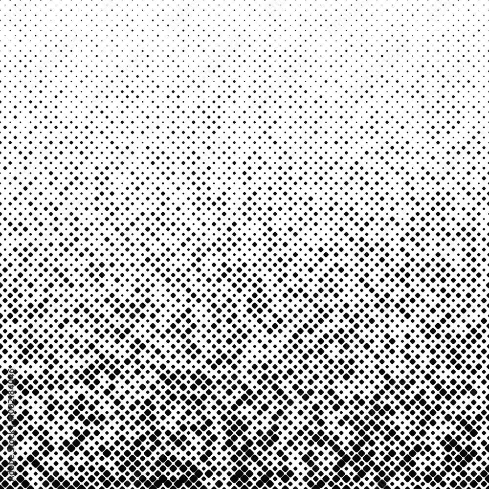 Poster abstract black and white square pattern background - monochrome vector graphic