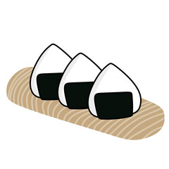 onigiri or japanese food vector illustration