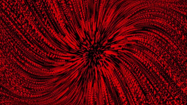 Abstract red rays looping background. Particle lines moving 4K backdrop