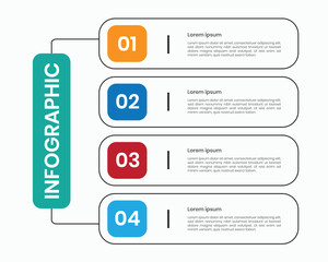 Modern infographic design template, Infographic Elements for using company data highlights.