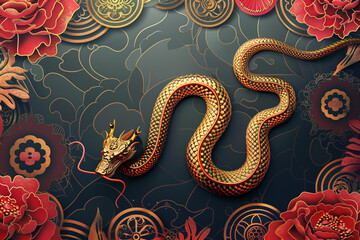 Beautiful greeting card with holiday composition for happy and joy celebrate New Year