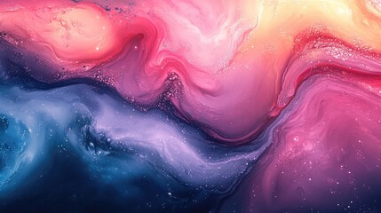 Fototapeta premium Vibrant Abstract Background with Acrylic Paints, Marble Textures, and Translucent Alcohol-Based Colors