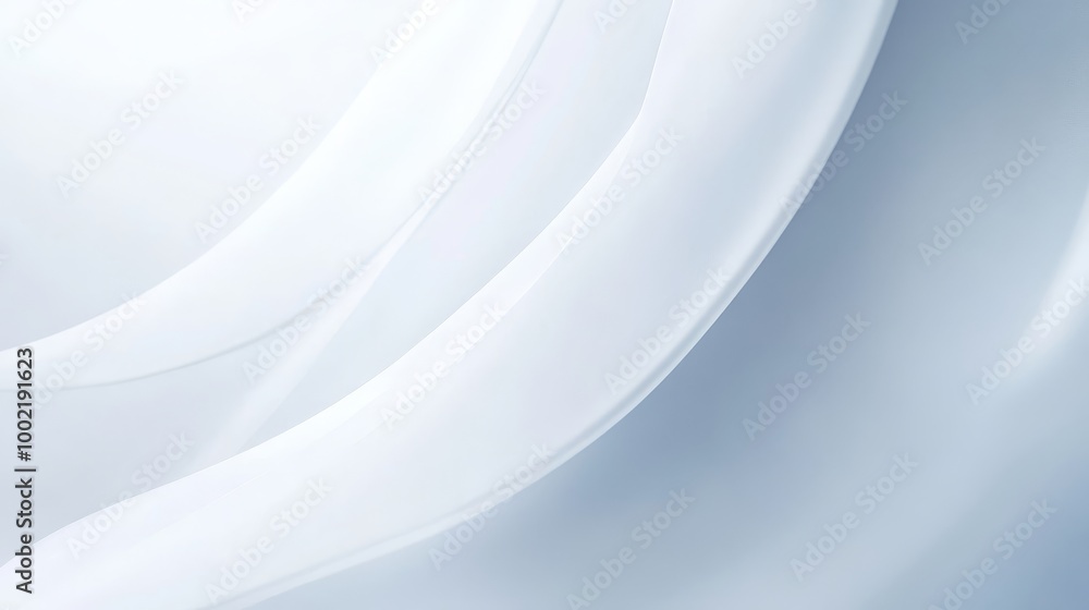 Aufkleber clean minimalistic white and grey abstract background with subtle curved lines for business websites