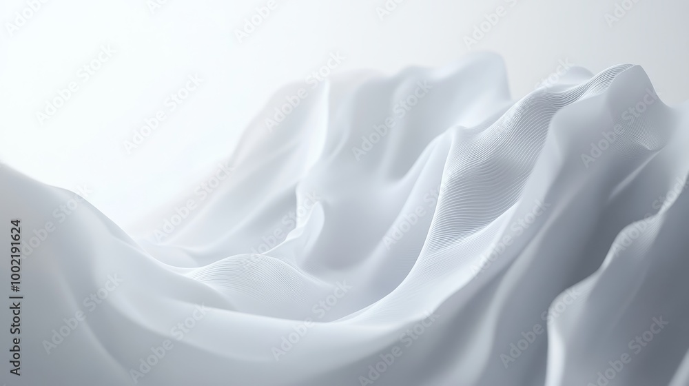 Poster elegant white wave patterns background for corporate presentations and product display with copy spa