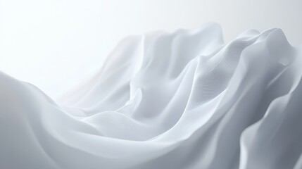 Obraz premium Elegant White Wave Patterns Background for Corporate Presentations and Product Display with Copy Space