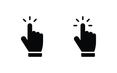 Obraz premium Hand click icon vector 