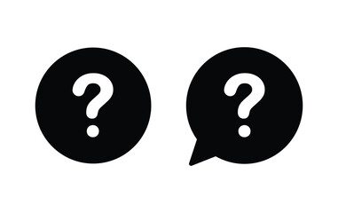 Question icon, question sign vector 