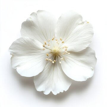 Fototapeta White flower isolated on white background