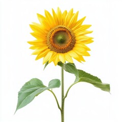 Obraz premium sunflower isolated on white background