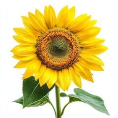 Fototapeta premium sunflower isolated on white background